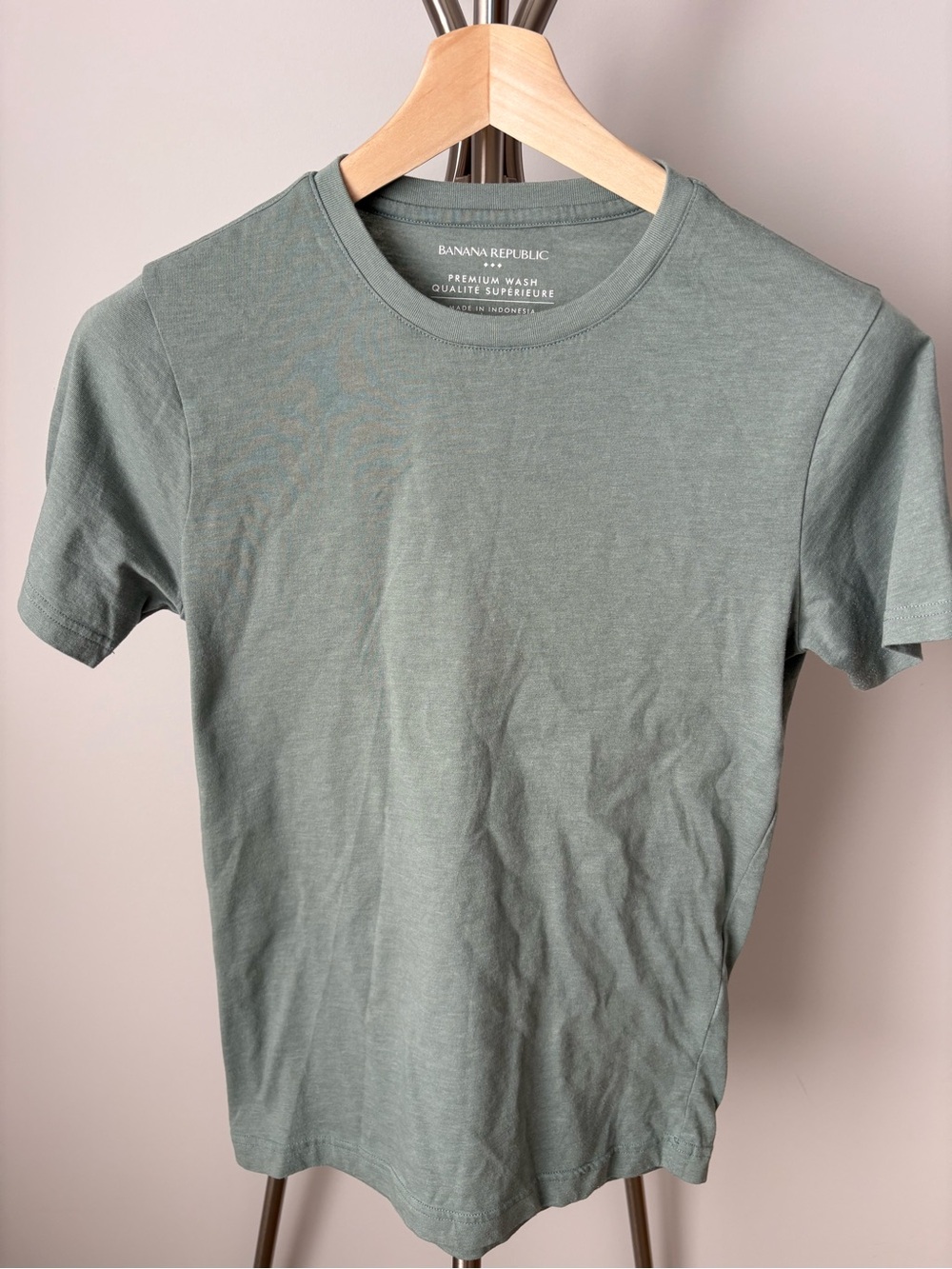 Banana Republic Men's Crew Neck T-Shirt in Sage